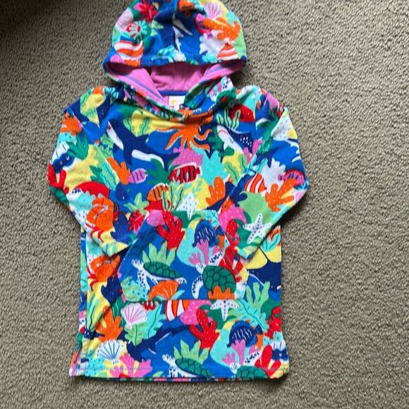 Boden Colorful Swim Towel Cover Up 5-6Y - Picture 1 of 6